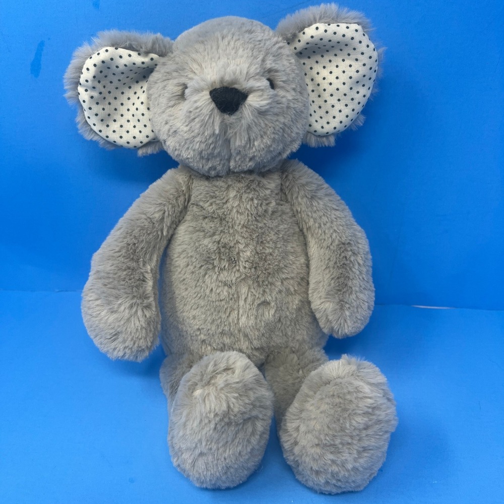 Manhattan‎ Koala Bear Plush Gray Polka Dot Ears Soft Stuffed Animal Nursery Toy
